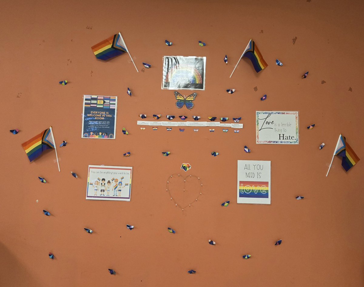 Pride month kicked off with wearing our Pride, and our junior high girls started working on a Pride display 🌈♥️🧡💛💚💙💜 <a href="/NLSchoolsCA/">NLSchools</a> <a href="/LaurenGregoryNL/">Lauren Gregory</a> @Lutheriam @mmelong709 <a href="/chrisryan987/">Christopher Ryan</a> #pride2024 #loveislove