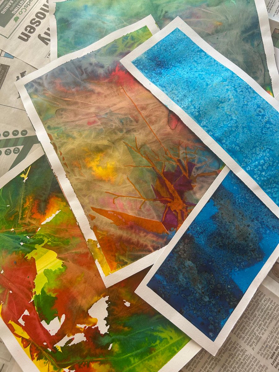 BetterLivesDG's tweet photo. 🎨 Team Dumfries had a messy art session with Bea last week!

This time they created some ink art, which has made some really wacky patterns.

#BetterLivesPartnership #BLPTeamDumfries https://t.co/gYYrzMdENg