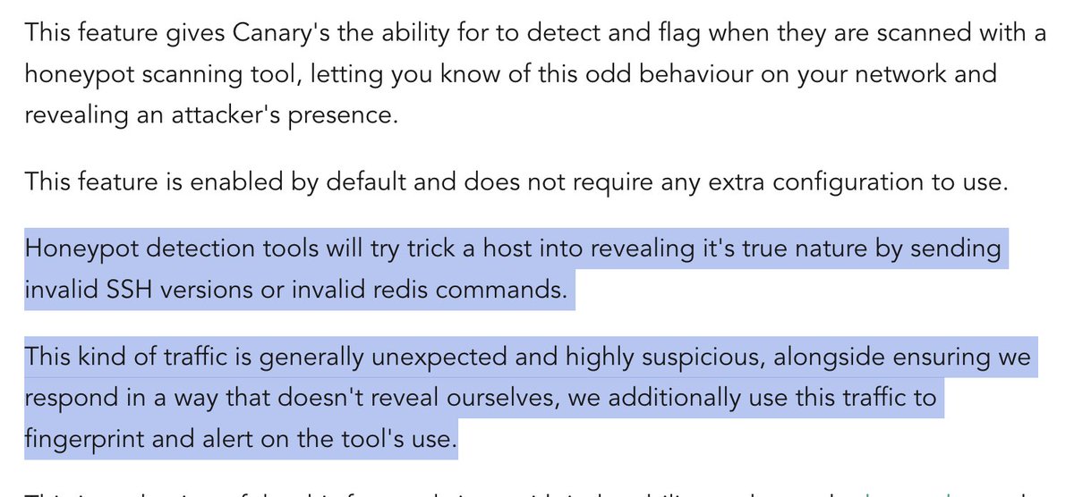 Neat,  Canaries now detect Canaries being detected #canaryception

<a href="/ThinkstCanary/">Thinkst Canary</a>

help.canary.tools/hc/en-gb/artic…