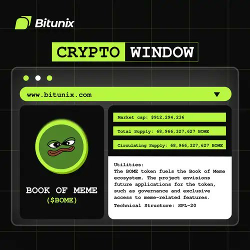 BitunixOfficial's tweet photo. Now live on Bitunix: $BOME #spottrading
✔️ Learn more about @Bomebookofmemes ( $BOME ) through our #BitunixCryptoWindow!
🔹Deposits, Trading, & Withdrawal: Now Open
✔️ Check it out here: https://t.co/ImgEmY6gpP https://t.co/jHUpbwd47z
