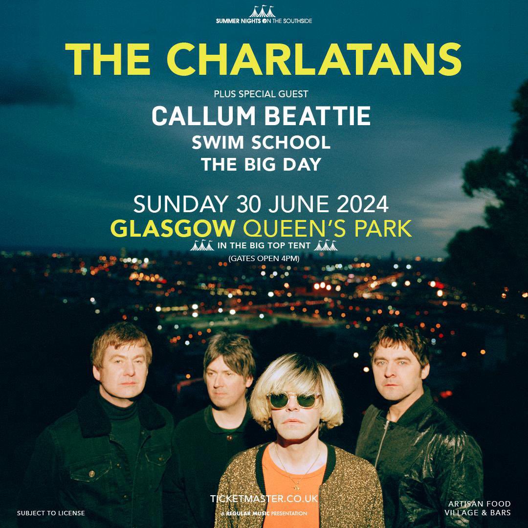 Tim Burgess (@tim_burgess) on Twitter photo Welcome to <a href="/weareswimschool/">Swim School</a> and <a href="/thebigdayband/">๐ป๐ฏ๐ฌ ๐ฉ๐ฐ๐ฎ ๐ซ๐จ๐</a> who have been added to the line up of our Glasgow show at the end of this month.
Mon <a href="/thecharlatans/">The Charlatans</a> ๐
Tickets available right here ticketmaster.co.uk/event/36006045โฆ Welcome to <a href="/weareswimschool/">Swim School</a> and <a href="/thebigdayband/">๐ป๐ฏ๐ฌ ๐ฉ๐ฐ๐ฎ ๐ซ๐จ๐</a> who have been added to the line up of our Glasgow show at the end of this month.
Mon <a href="/thecharlatans/">The Charlatans</a> ๐
Tickets available right here ticketmaster.co.uk/event/36006045โฆ