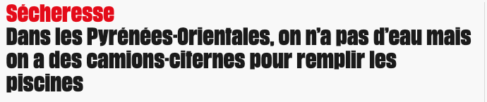 MaximCombes's tweet photo. J'avais raté cette info : dans les Pyrénées-Orientales, des camions-citernes mobilisés pour remplir les piscines. 

Rappel : La sobriété sans égalité, c'est l'austérité pour les plus pauvres https://t.co/JEzaL1xv2A