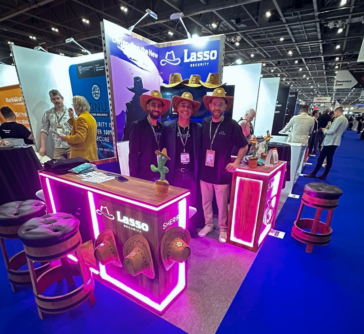Yeehaw! #InfoSecurity 2024 Day1! 🤠

Stop by our booth at #C155 to discover cutting-edge GenAI security solutions and chat with our experts. See you there! 👋 

#CyberSecurity #InfoSec #Infosecurity #LassoSecurity <a href="/DrorOphir/">Ophir Dror</a> <a href="/BLanyado/">bar lanyado</a>