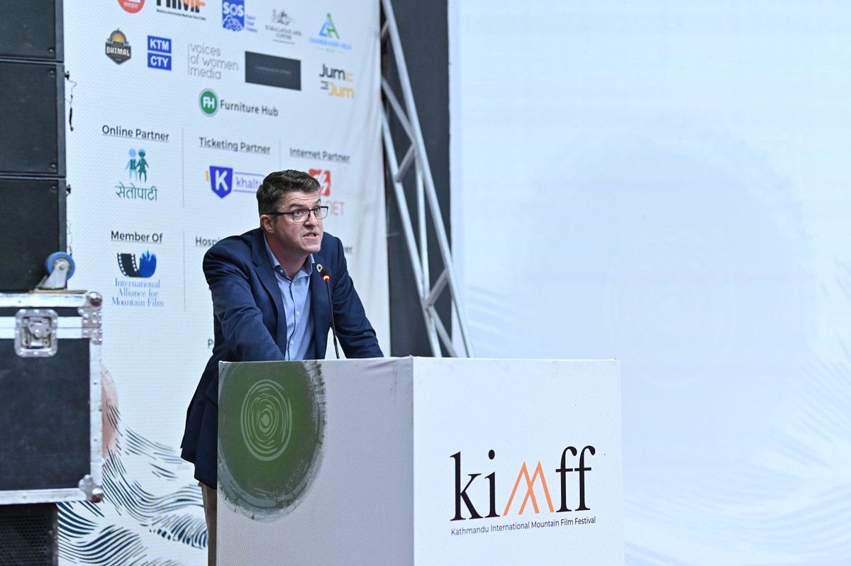 UNDPNepal's tweet photo. We are pleased to collaborate with #KIMFF advocating the issues of climate change mitigation & taking climate action. UNDP’s #WeatherKids was also screened, where a child meteorologist gives us a glimpse into how our future will look like if we don't take climate action urgently. https://t.co/IFI9qr1nfM