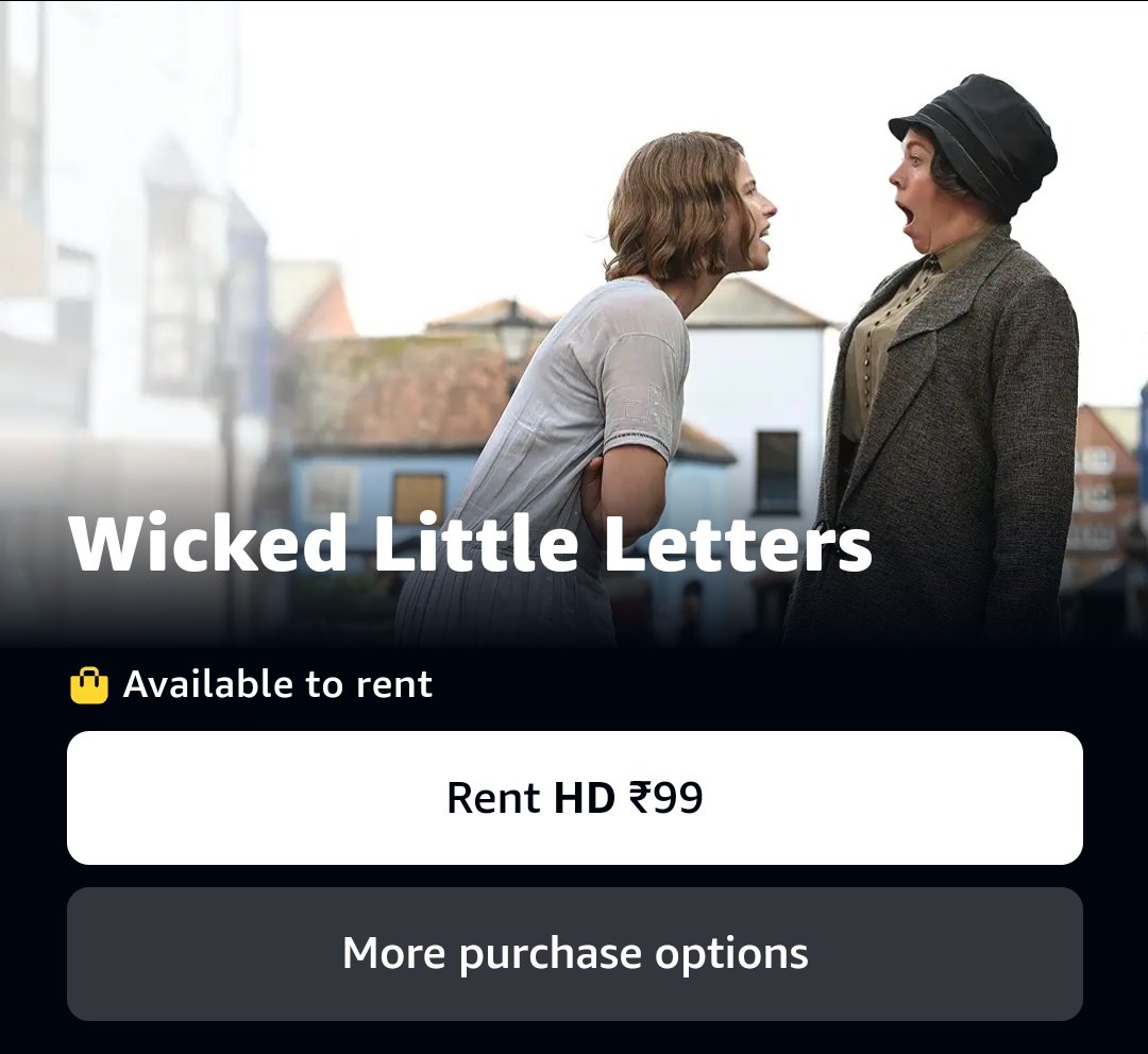 When Edith receives wicked letters full of hilarious profanities, could rowdy Rose be to blame? #WickedLittleLetters (2024) by #TheaSharrock, now available for RENT on @PrimeVideoIN Store @BmsStream #GoogleTV @YouTubeIndia & @AppleTV/@iTunes.