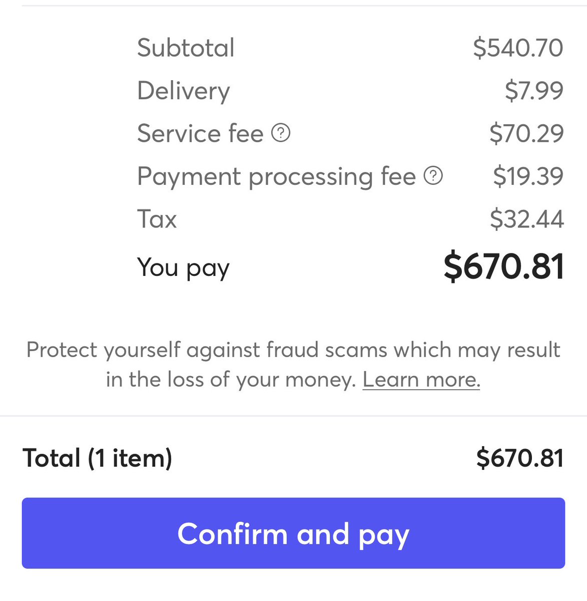 Kiafe's tweet photo. @JussaStan @mercari_app I agree with you. With the service fee and payment processing fee, it’s all too much.  @mercari_app It’s an additional 17% of the original price.  I feel bad for the seller! https://t.co/w6ybL59vte