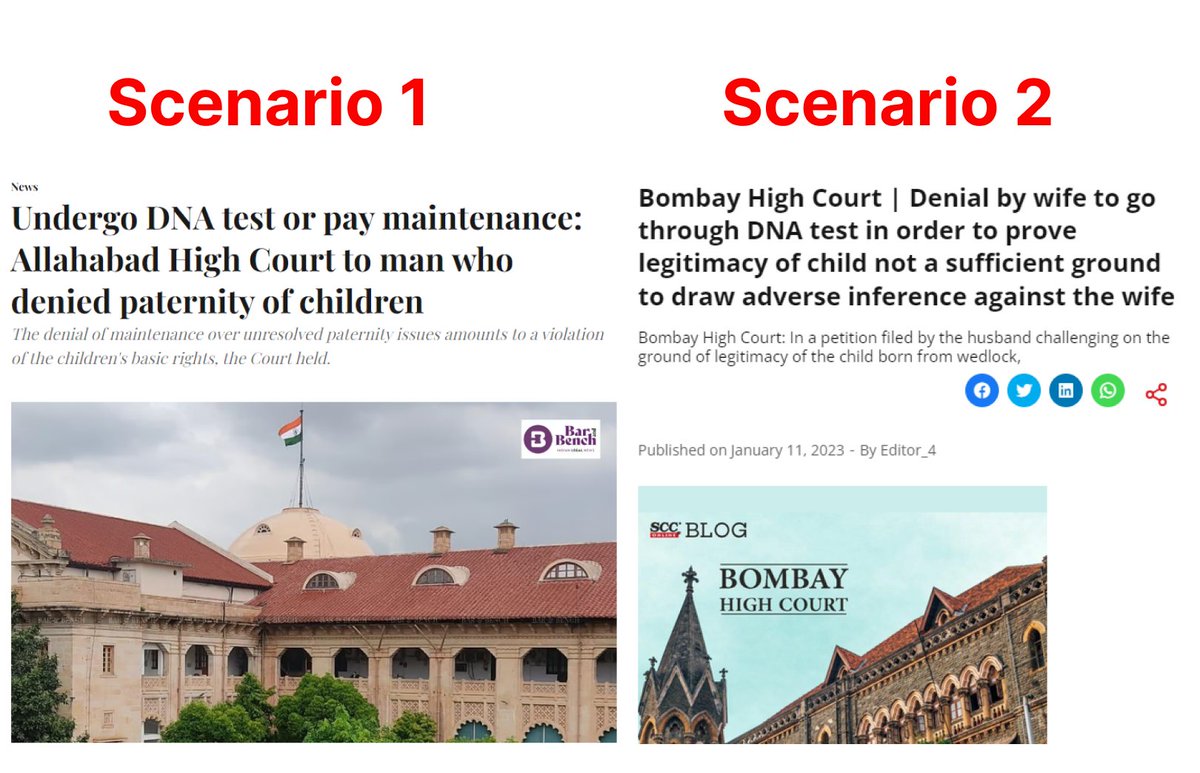Different scenario of DNA testing.

Double standard at it's peak.