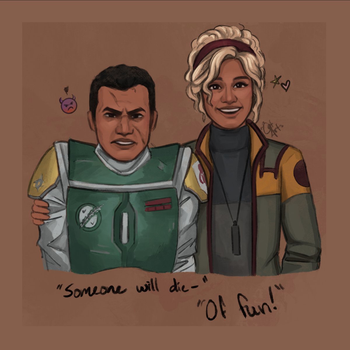 I need Boba Fett and Omega to meet so bad you guys have no idea