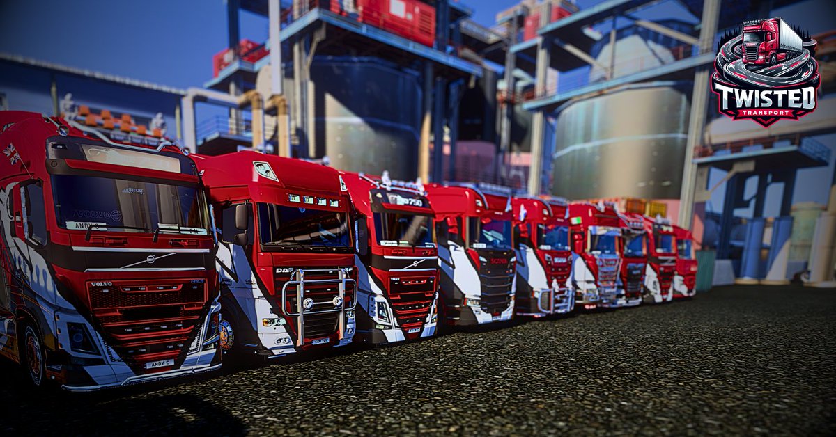 ThePyeLive's tweet photo. Had an absolute blast on my first Convoy with @Twisted_VTC !! Some photos before and after the convoy 

#scs #scssoftware #truckin #ets2 #tmp #truckersmp #simgaming #simulationgaming #pcgaming #multiplayer #convoy #vtc https://t.co/uJ1WtPVRDW