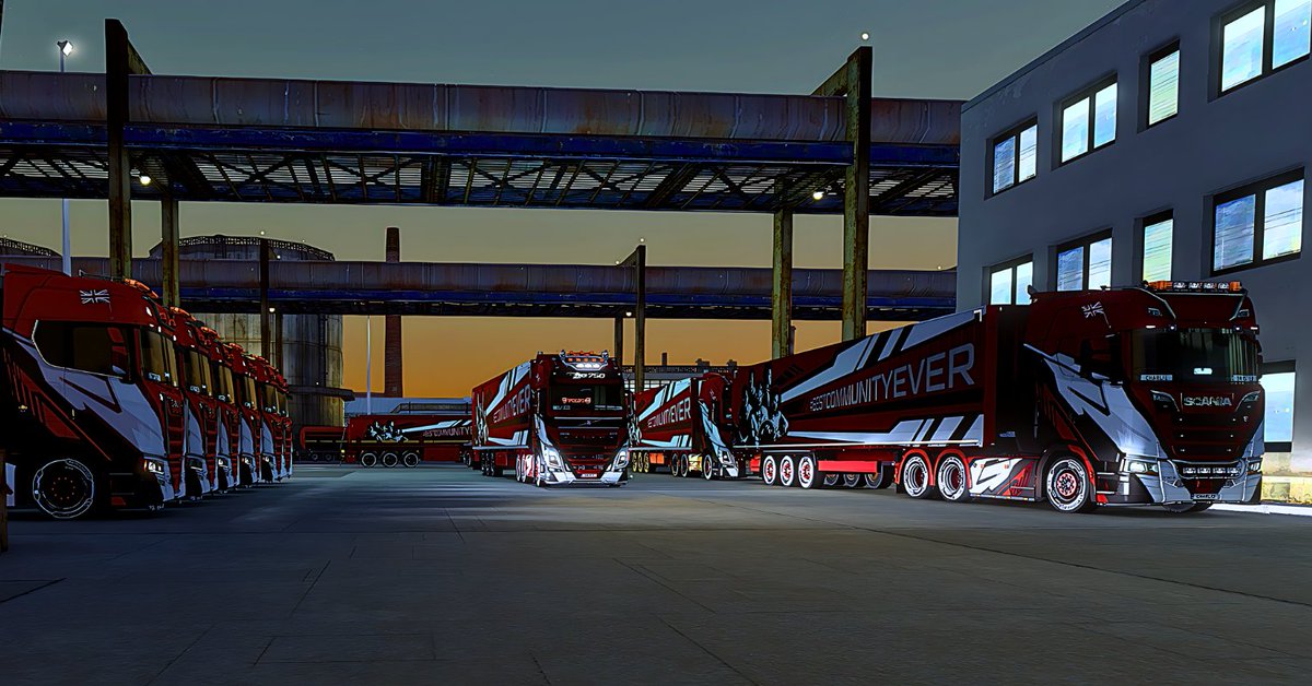 ThePyeLive's tweet photo. Had an absolute blast on my first Convoy with @Twisted_VTC !! Some photos before and after the convoy 

#scs #scssoftware #truckin #ets2 #tmp #truckersmp #simgaming #simulationgaming #pcgaming #multiplayer #convoy #vtc https://t.co/uJ1WtPVRDW