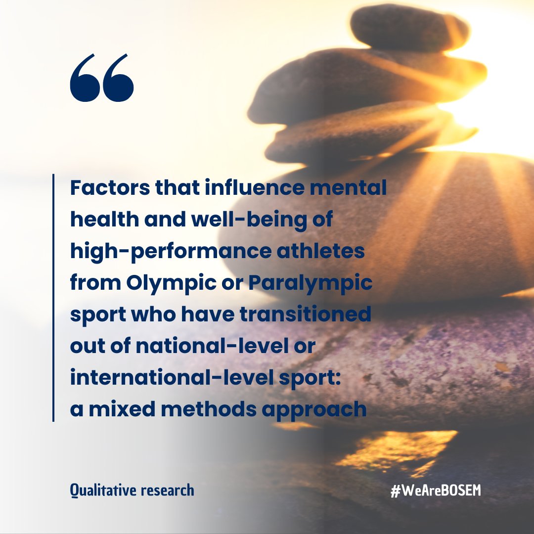 BMJOpenSEM's tweet photo. 🆕 #qualitative research to explore

(i) athletes’ #satisfaction with #retirement support systems
(ii) examine key factors &amp; system parameters for athletes to successfully transition from elite #sports

By Brockett et al.
🔗 https://t.co/NpKbcef4DA

#WeAreBOSEM
#UnderTheSpotlight https://t.co/wwdvk3gzN7