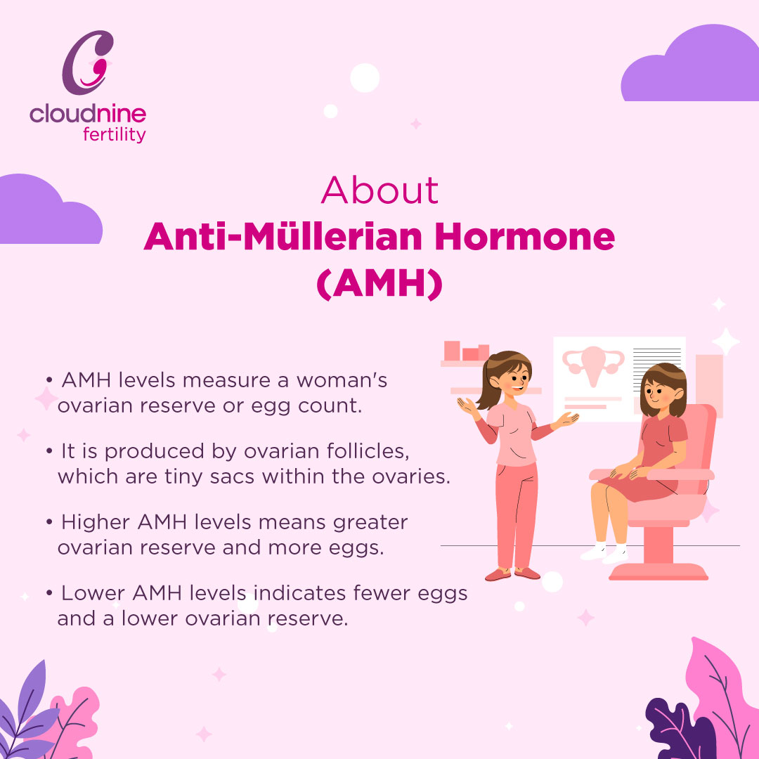 cloud9fertility's tweet image. 👩 AMH levels measure a woman's ovarian reserve. Higher AMH generally means more eggs while lower AMH suggests fewer eggs. 🧫️

#cloudninefertility #oncloudnine #AMHLevels #WomenHealth #OvarianReserve #HormoneHealth #FertilityAwareness