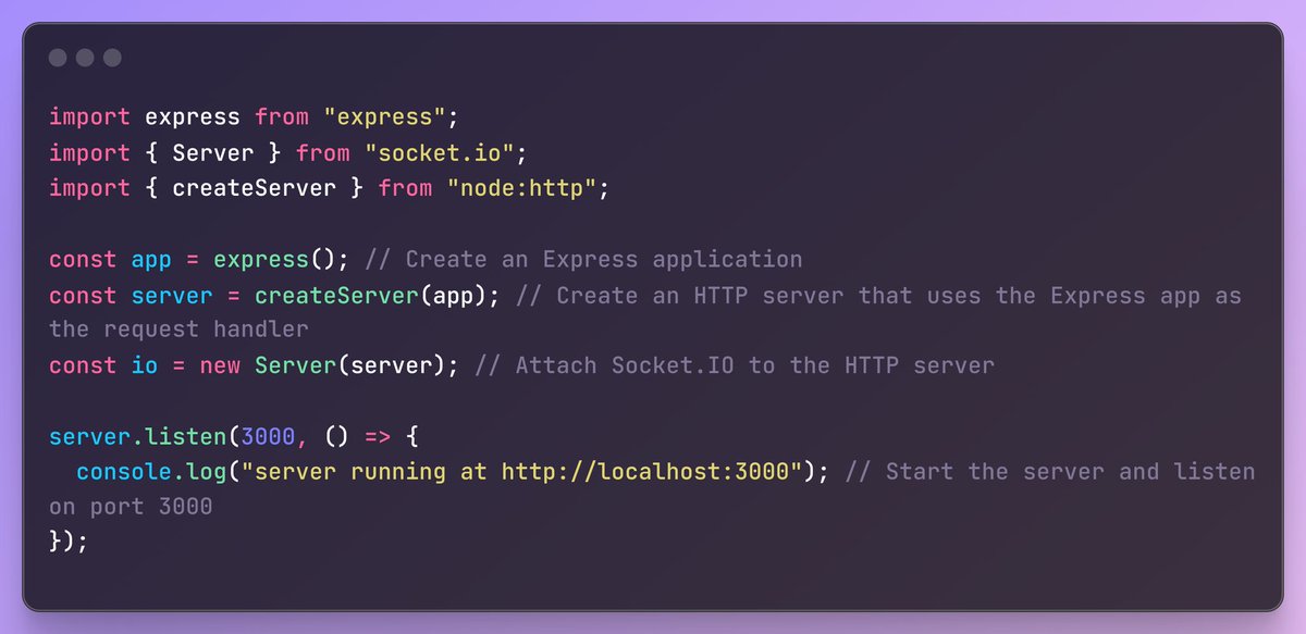 K37Aditya's tweet image. The express is top up the http server but does not handle properly http request
node http is properly handle http request
Socket not handle express app only contain http server
#socket #server #httpserver #expressjs #node #chess #socketio #webdevlopment #css #javascript