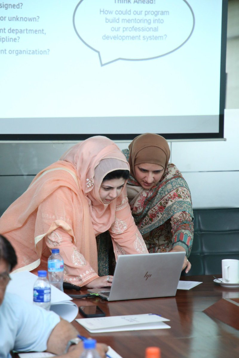 AroojMahwish's tweet photo. Thrilled to lead a Faculty Mentoring workshop at the DME, emphasizing the crucial role of Faculty Development. Together with Prof. Dr. Saima Ch, we explored best practices, empowering our faculty with essential tools for growth. #UCMD #UOL #FacultyDevelopment #MentoringWorks https://t.co/fobXNMaBPn