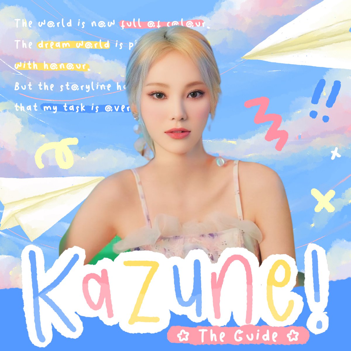 ㅤㅤ
The world is now full of colour. The dream world is perfectly made with honour. But the storyline has already said that my task is over. I, Author𝗞𝗮𝘇𝘂𝗻𝗲, have carried out the duty. As 𝗚𝘂𝗶𝗱𝗲𝗿, I say goodbye to everyone that has already finished their journey.
ㅤㅤ