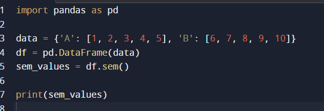 gsachdeva149's tweet photo. Day 15 📊 Pandas data frame.sem(): Use df. sem() in Pandas to calculate the standard error of the mean! Great for understanding sample mean variability. Example:

#Python #Pandas #DataScience #100DaysOfCode https://t.co/phUlgPn7P0