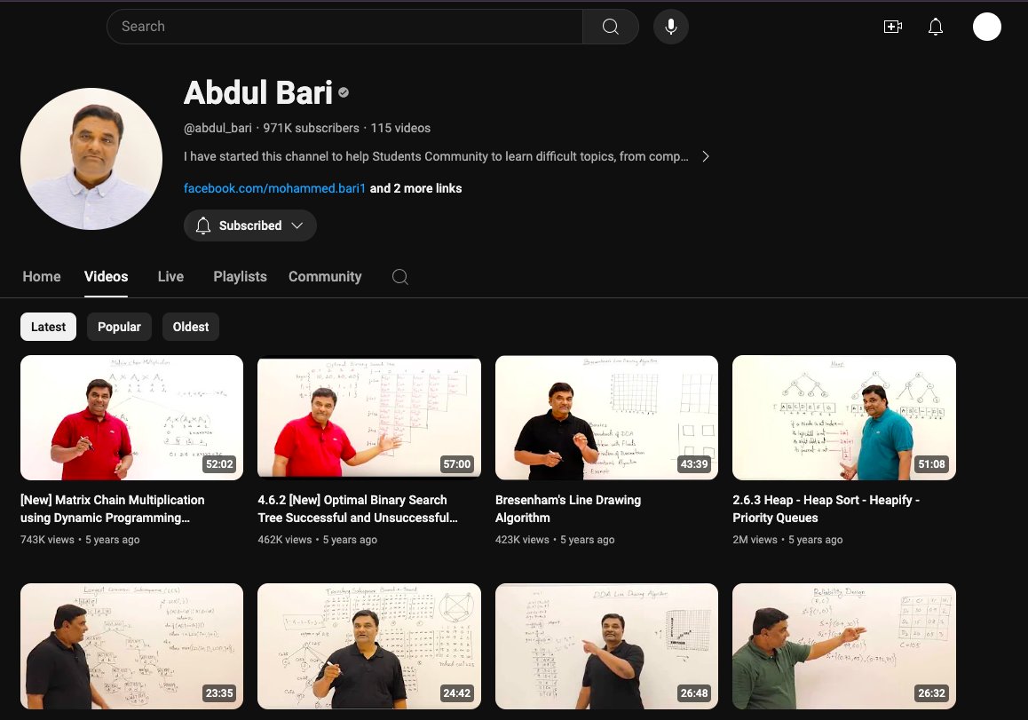 RageF2112's tweet photo. Abdul Bari
-one more channel who helped with my college exam preparation https://t.co/Va9Zvhq2H3