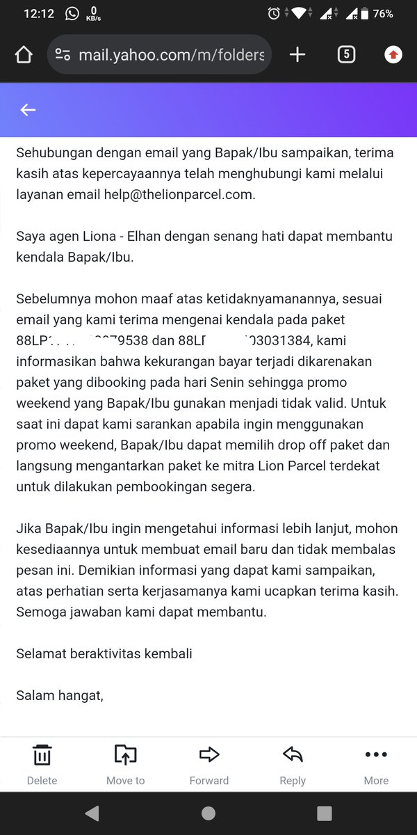 fadliwdt's tweet photo. @lionparcel_ dasar lion parcel, hati2 klo pke diskon weekend 25% berlaku dihitung saat diserahkan k agen, bukan saat bayar. Saya bayar sabtu, minggu agen tutup, serah agen senin, kena kurang bayar. Zonk! https://t.co/RG8sef51zE