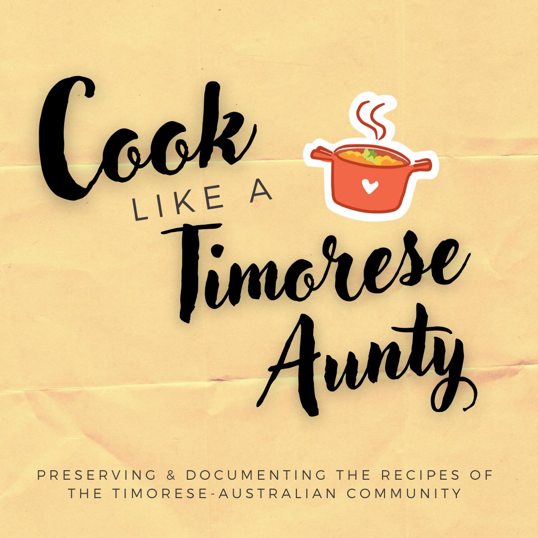 I once filmed my mum making Timorese food and ever since then, I've had this feeling that there will be a sad day where all the recipes will be lost. 

That is why I’m raising funds for my new food show project - ‘Cook Like A Timorese Aunty!’
artists.australianculturalfund.org.au/s/project/a2EM…