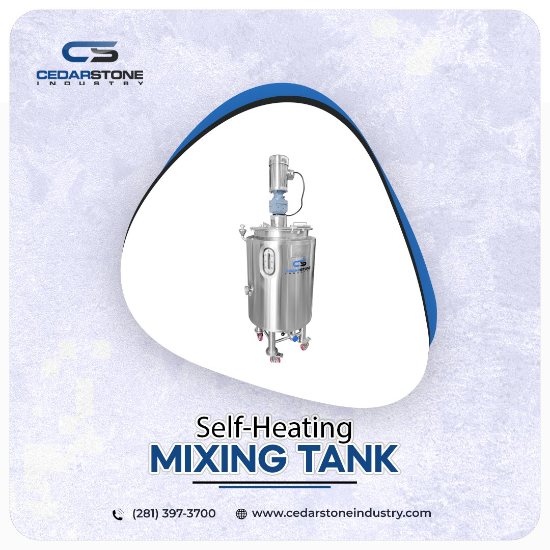 Cedarstone65171's tweet image. Experience the future of mixing technology with our self-heating mixing tank. Cedarstone Industry introduces a revolutionary solution for temperature-controlled mixing applications. 

bit.ly/3ueD48i 

#MixingTank #reliable #SelfHeating