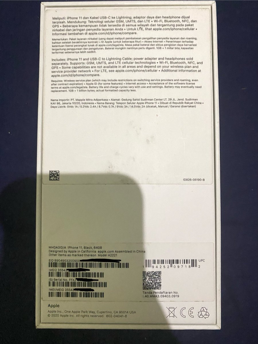 zeussuns's tweet photo. WTS IPHONE 11 64gb
ex digimap
bh 85% (ori)
mulus 98% 
face id on
truetone on
box ada
kepala charger ori apple (kabel ga ori) 
kamera dipakein tempered

price 5jt 
dom tangsel jakbar jaksel jakpus jaktim jakut

t jual beli hp iphone 11 https://t.co/IU3rmy41Hw