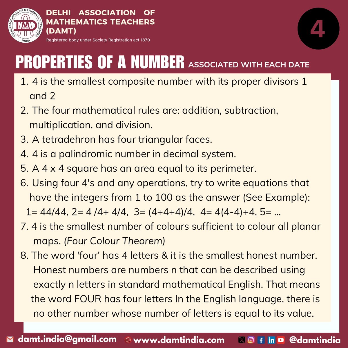 Delhi Association of Mathematics Teachers India tweet media