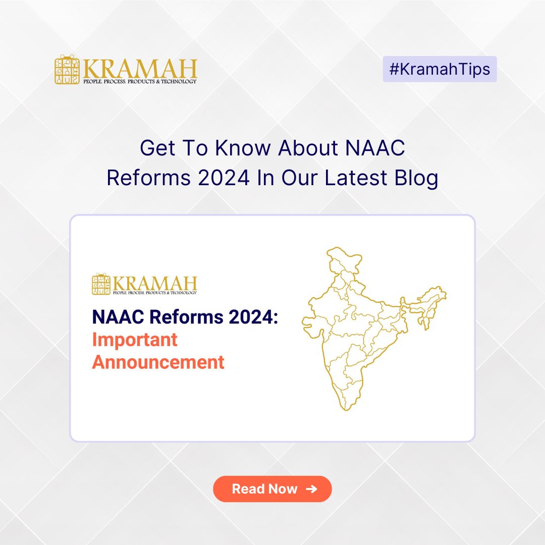 kramah_software's tweet image. 🚀 Exciting News for Higher Education!
The NAAC Reforms 2024 are here
Read more: kramah.com/naac-reforms-2…

#NAACReforms #HigherEducation #NEP2020 #EducationalExcellence #Accreditation #IndiaEducation #MBGL #BinaryAccreditation #KramahSoftware #NAACAccreditation
