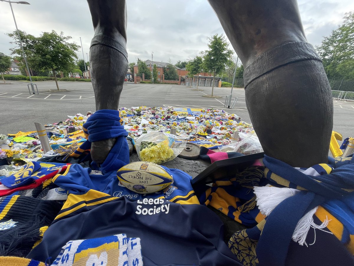 We are open now for people to come down and pay their tribute to Rob. Everyone is welcome throughout today and tonight