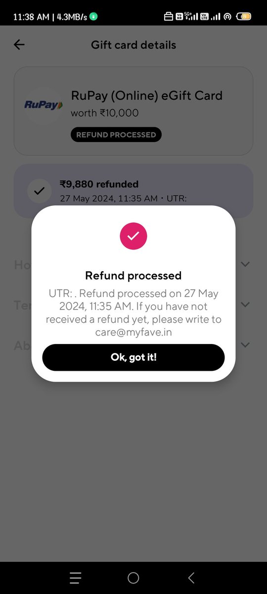 Xmart_Amarjit_G's tweet photo. @MyFaveIndia 7079934615 Ok wait  7 working days complete and waiting 
When my money refunded in my account
Biggest mistake in my life for choosing fave apps for gift card buying 
Why my money not refunded
Gift card buying failed but money not refunded #RBI @NPCI_NPCI @airtelbank https://t.co/yZreO7rUxf