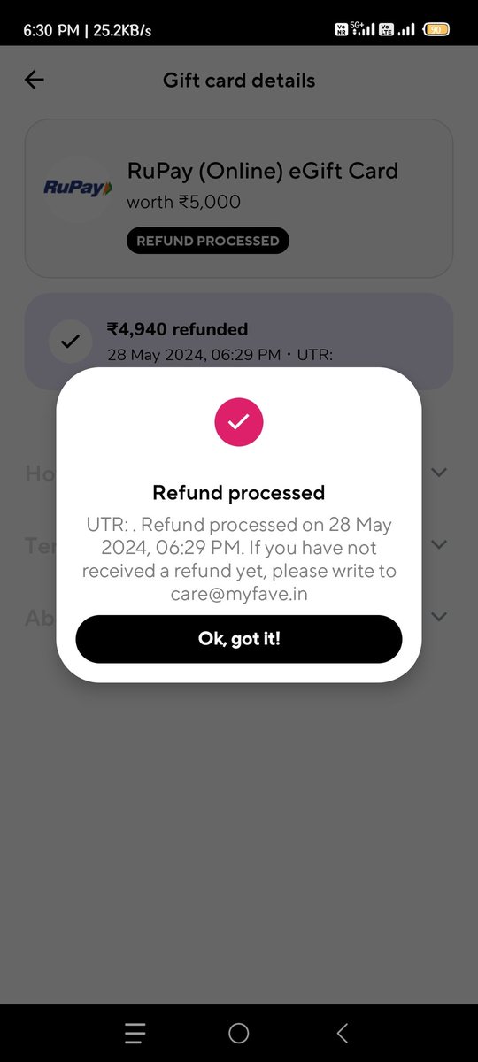 Xmart_Amarjit_G's tweet photo. @MyFaveIndia 7079934615 Ok wait  7 working days complete and waiting 
When my money refunded in my account
Biggest mistake in my life for choosing fave apps for gift card buying 
Why my money not refunded
Gift card buying failed but money not refunded #RBI @NPCI_NPCI @airtelbank https://t.co/yZreO7rUxf