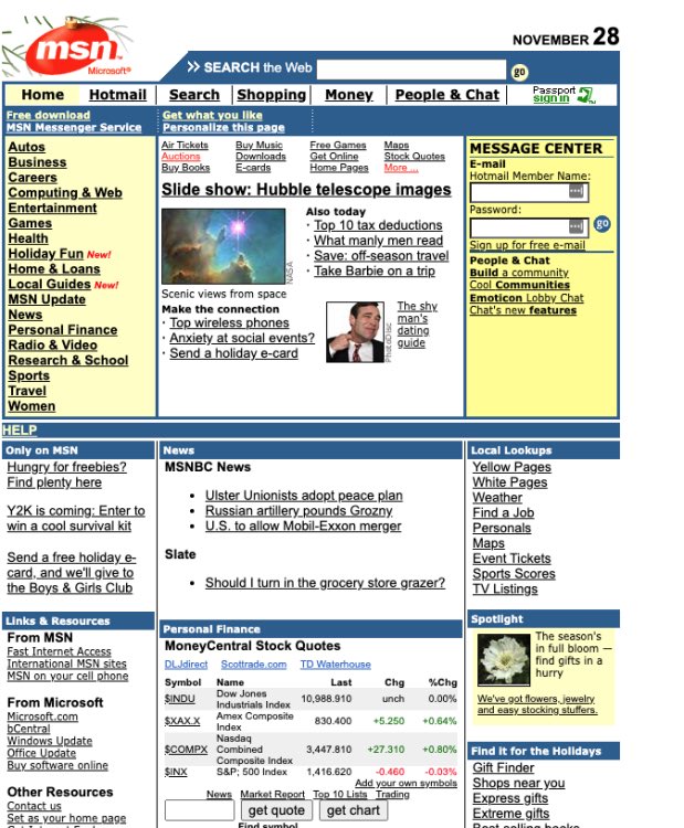 IntNostalgia's tweet photo. Do you remember the old MSN website? 🥹 https://t.co/O377lkg2O8
