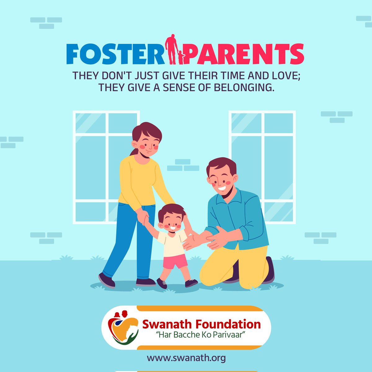 SwanathF's tweet photo. At Swanath Foundation, we believe in the motto "Har Bacche Ko Parivaar" - giving every child a family. Become a foster parent today and make a difference in a child's life. Visit https://t.co/vrDB1sfqjs to learn more. #fosterparenting #familyfirst #swanathfoundation https://t.co/Yp3pL0kwNn