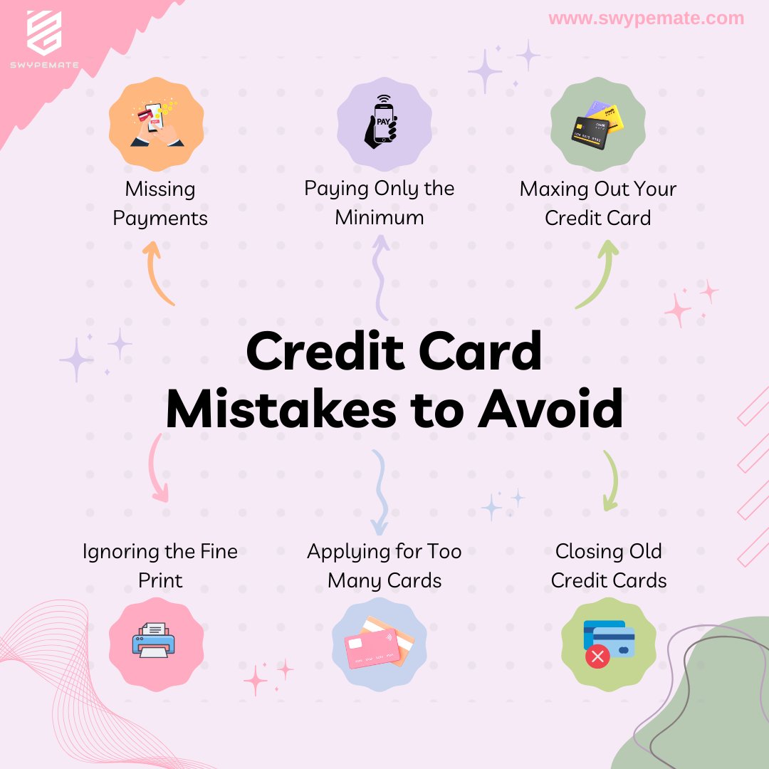 swypemate's tweet photo. Avoiding these mistakes can help you maintain a healthy credit score and manage your credit card responsibly.#creditcardtips #financialwisdom  #personalfinance #creditcardadvice #stayoutofdebt #CreditSmart #financialtips #moneymatters #responsiblespending #swypemate #startup https://t.co/eT4whu9mxZ