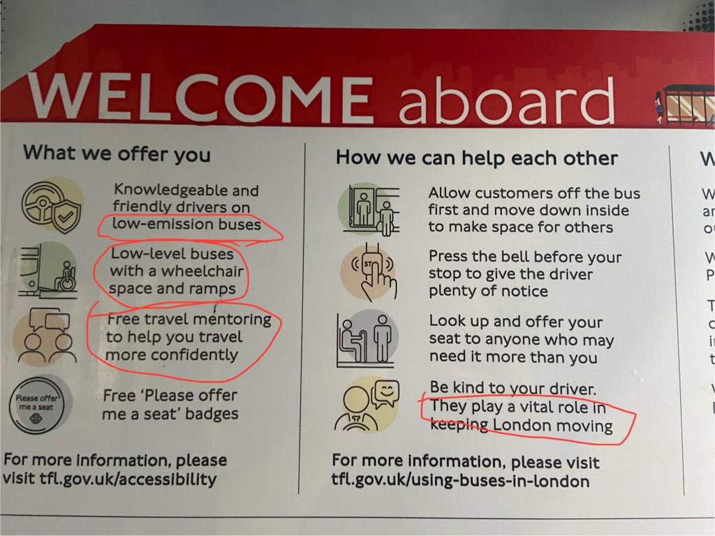 @VincentStops buses are low emission, wheelchair accessible, they “keep London moving”. So why does @TfL facilitate the repurposing of bus space for bikes. Buses - accessible inclusive low emissions travel keeping the city moving and supporting walking should be prioritized.