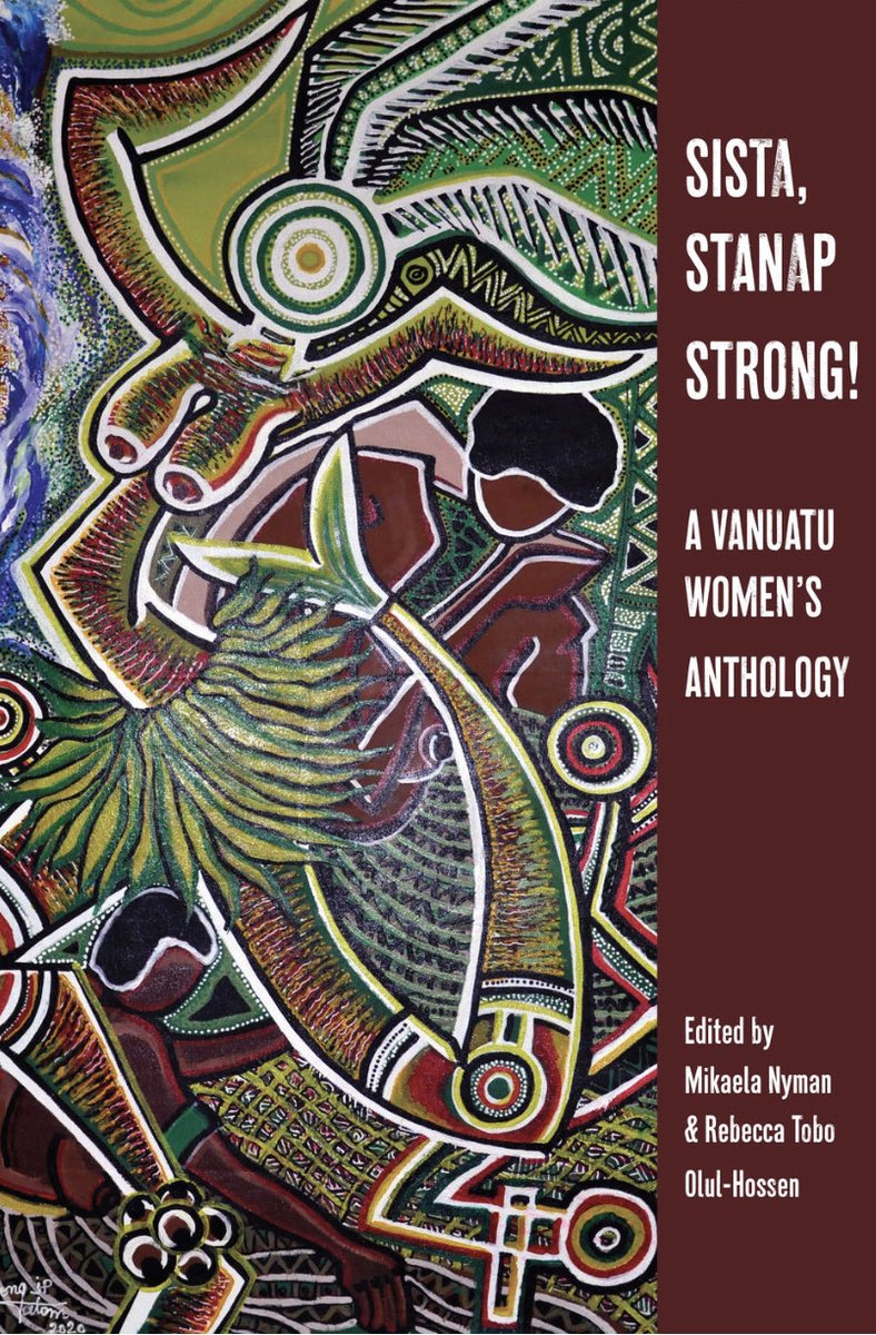 Delighted that Sista, Stanap Strong! A Vanuatu Women’s Anthology is off to the FestPAC bookfair in Hawai’i! (Yeah nah we said we’d carry the bags but she’s off to see the world without us, eh ⁦<a href="/BecVanuatu/">Rebecca T. Olul-Hossen</a>⁩ 😎) ⁦<a href="/thwupbooks/">Te Herenga Waka University Press</a>⁩ <a href="/FergusTHW/">Fergus Barrowman</a>⁩ ⁦<a href="/CreativeNZ/">Creative New Zealand</a>⁩