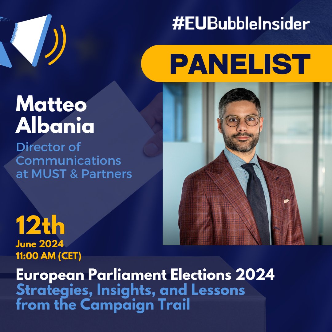 We're excited to announce that <a href="/matalbania/">Matteo Albania</a>, Director of Communications at <a href="/mustandpartners/">MUST & Partners</a>, will be joining us as a panelist in our upcoming webinar!

Matteo Albania is European political analyst and strategic communication professional with over 12 years of experience in the EU.