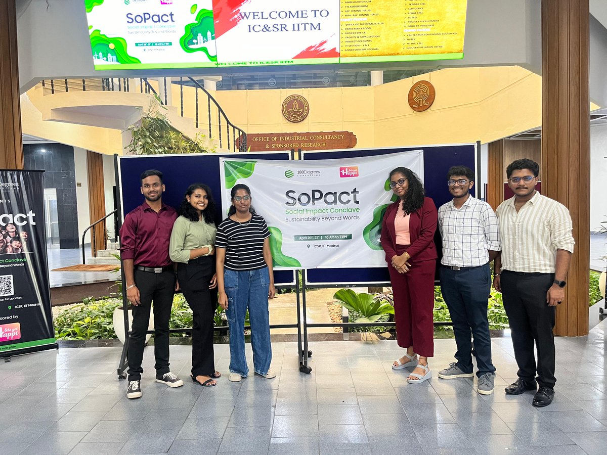 180dcvitc's tweet photo. 1/6: Our team had the pleasure of participating in the SoPact, a Social Impact conclave organized by 180 Degrees Consulting IIT Madras. We were excited to be part of this enriching experience.
 
#180DC #180DCIITM #180DCVITC #SoPact2024 #SocialImpact #Consulting https://t.co/wWLeF4hbi3