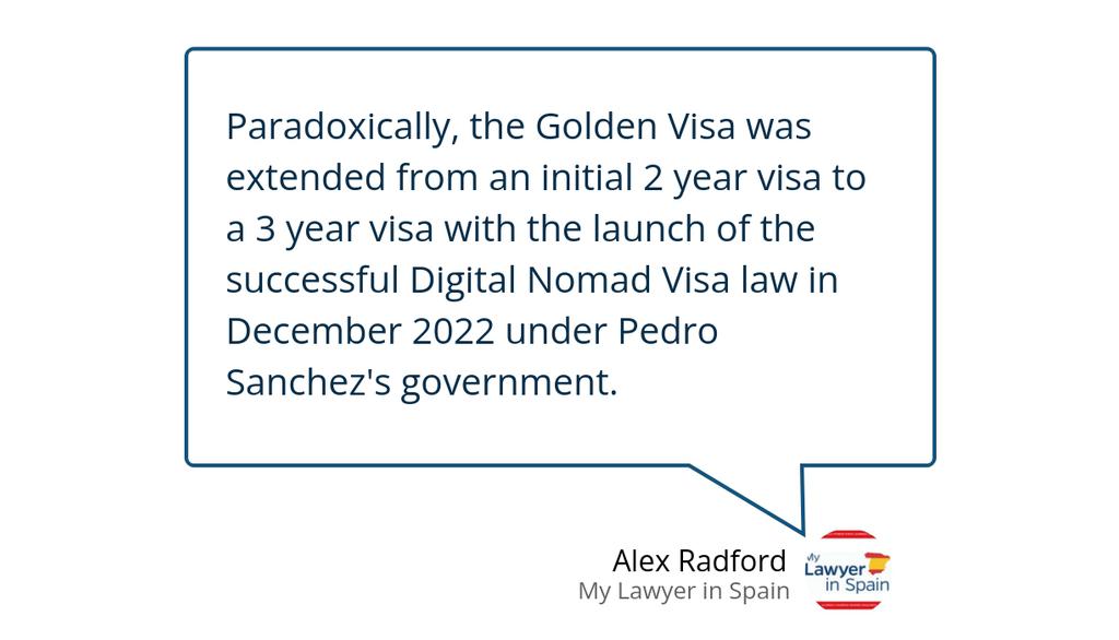 The Background to the Golden Visa Changes

Read more 👉 lttr.ai/ATVOR

#VisaSpain #GoldenVisaSpain #aplaceinthesun #GoldenVisaProgram