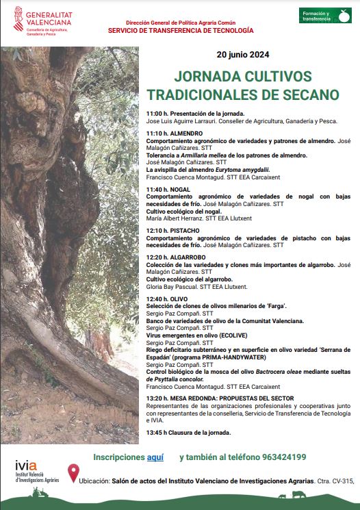 GVAagricultura's tweet photo. 🧑‍🌾👩‍🌾 Jornada sobre cultivos tradicionales de secano, presentada por el conseller @AguirreLarrauri 
📅 20 Junio
⏰ 11 h. 
👇👇 https://t.co/JqoIMtX18s
