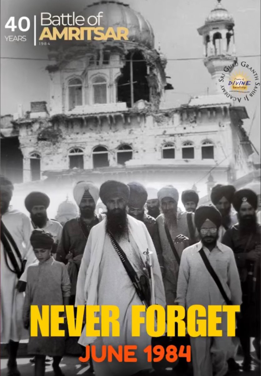 From shackles of slavery 
Blooms a warrior. 

#neverforget1984 
#JangHindPanjab