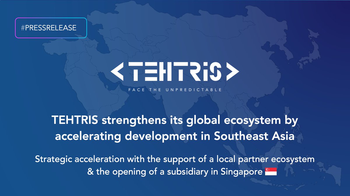 🌏TEHTRIS expands its footprint in Asia &amp; strengthens its global ecosystem by accelerating development in Southeast Asia with a new office &amp; the support of a local partner ecosystem.

PR: tehtris.com/en/press-relea…

#cybersecurity #cyberattacks #WeAreTEHTRIS