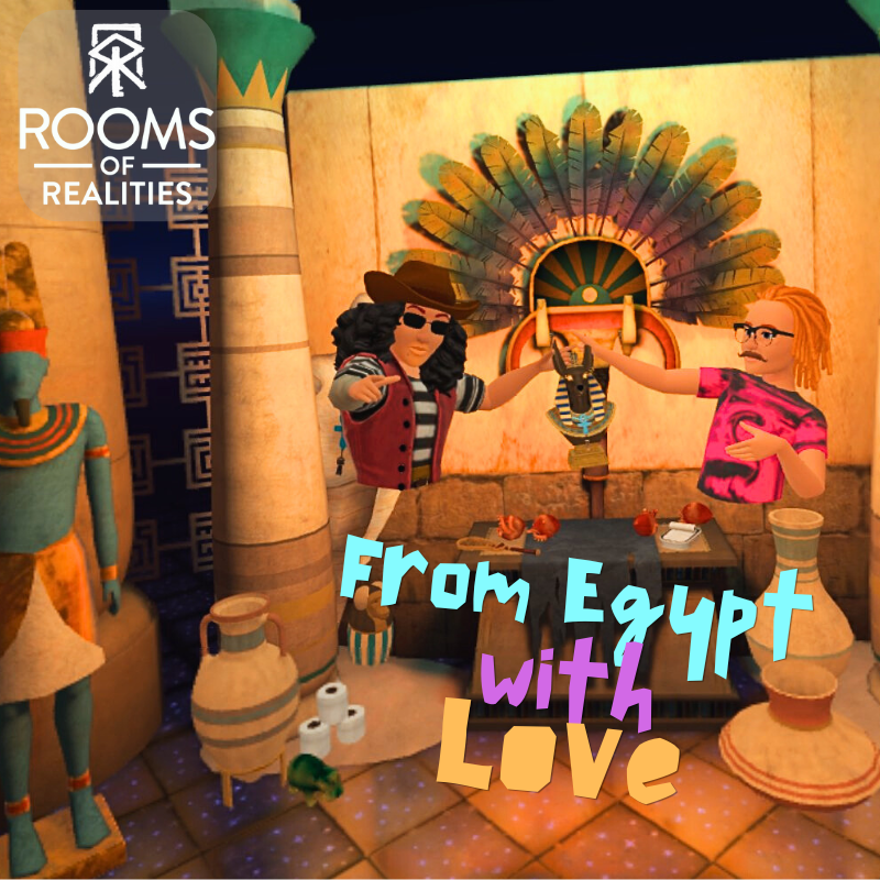 If you can’t go on holiday to Egypt with your friends this year, remember that you can always experience it at Rooms of Realities! 🌟#VR #indiegaming 

[Steam] -&gt; tinyurl.com/49maxk93
[Meta] -&gt; t.ly/JPFsK
