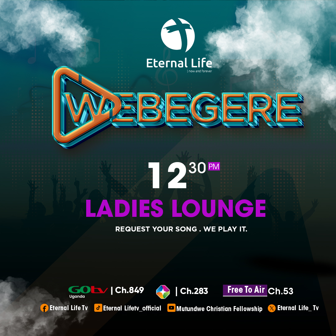 Later: Ladies, gather ' round! We're creating a cozy corner just for you. Tune in at 12:30pm, request for your favorite songs here on #webegere @eternallife_tv