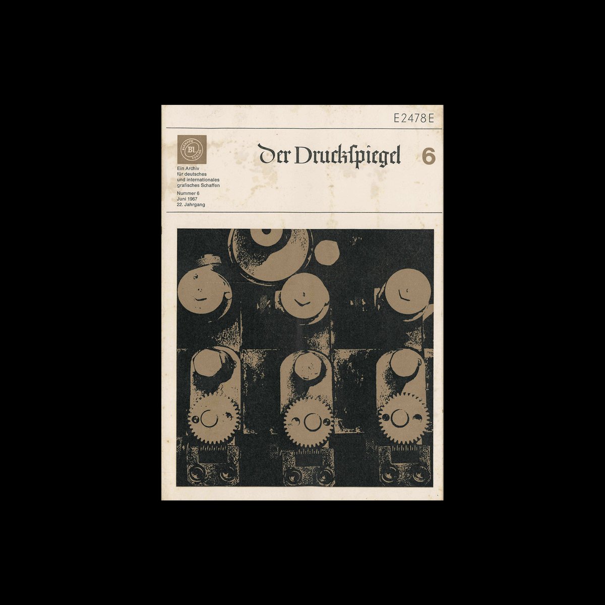 DesignReviewed's tweet image. The 1967 issues of Der Druckspiegel. Covers design by Dieter Kani designreviewed.com/archive/