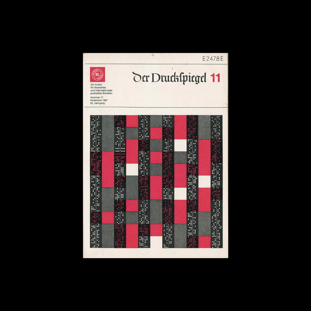 DesignReviewed's tweet image. The 1967 issues of Der Druckspiegel. Covers design by Dieter Kani designreviewed.com/archive/