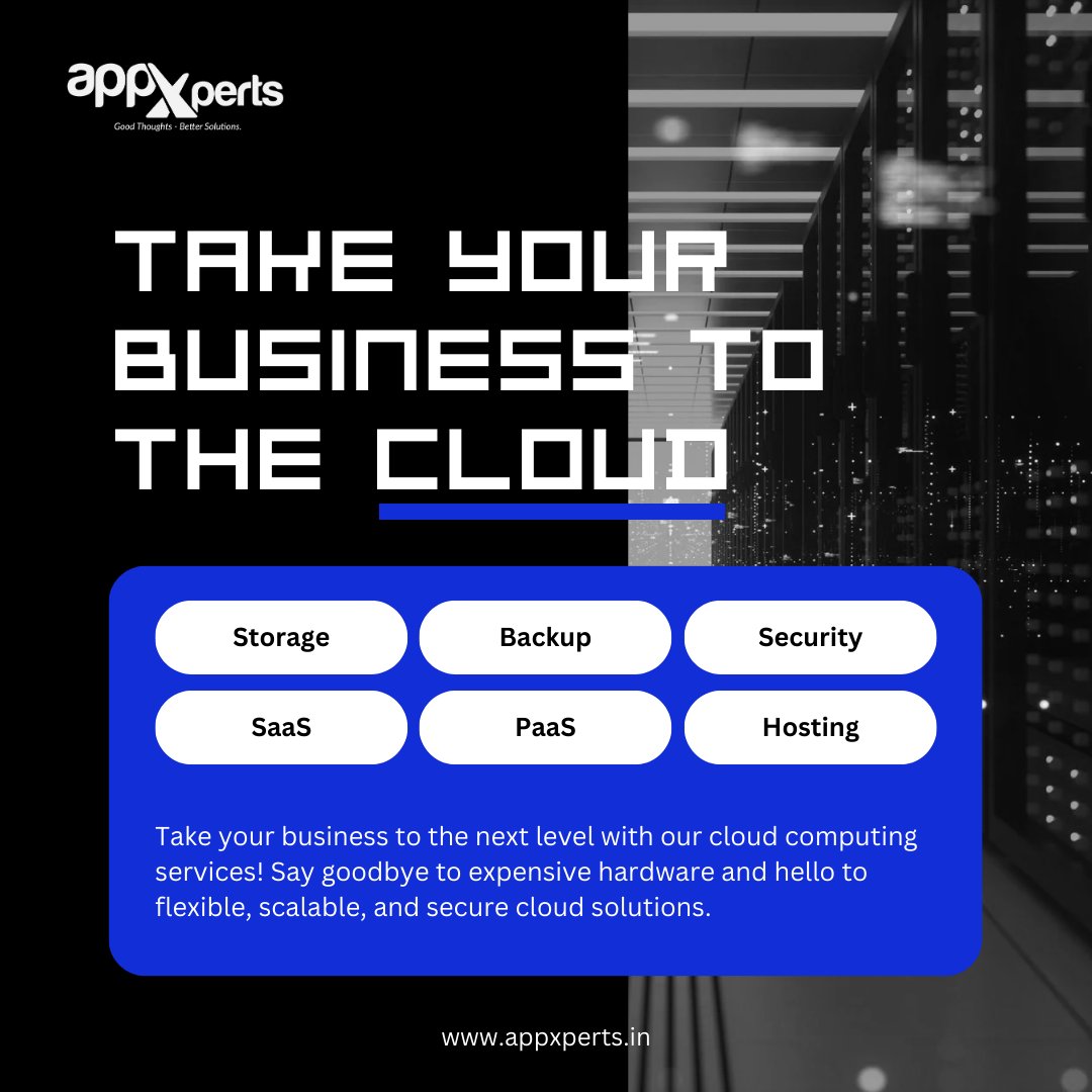 xperts_app's tweet image. 🌥️ Elevate Your Business with Cloud Computing! 🚀

Unlock flexibility, scalability, cost savings, enhanced collaboration, and top-notch security. 

Don’t miss out—take your business to the cloud today! ☁️✨

#CloudComputing #BusinessGrowth #TechInnovation #Appxperts