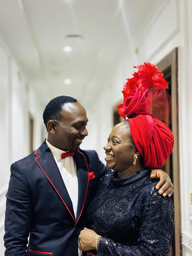 drbeckyenenche's tweet photo. Happy birthday my beloved. 
I thank God for your life. 
You are a blessing to me and our children and the church. 
I love your absolute commitment to God. Even on a day like today you are ministering and traveling for crusades again. 
May God continue to reward you and preserve you sir. 
I love you and celebrate you.