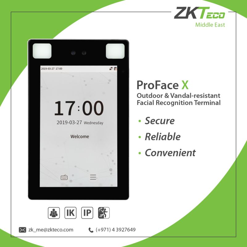 ZKTecoME's tweet image. 📣ZKTeco's Proface X is designed to deal with all kinds of scenarios. 
 ➡️ Supports 3-in-1 palm recognition (Palm Shape, Palm Print &amp;amp; Palm Vein) 

Contact Us NOW: 📩 zk_me@zkteco.com | 📞+971 4 3927649 | 🌐 zkteco.me
#ZKTeco #Proface #Biometrics #zktecomiddleeast