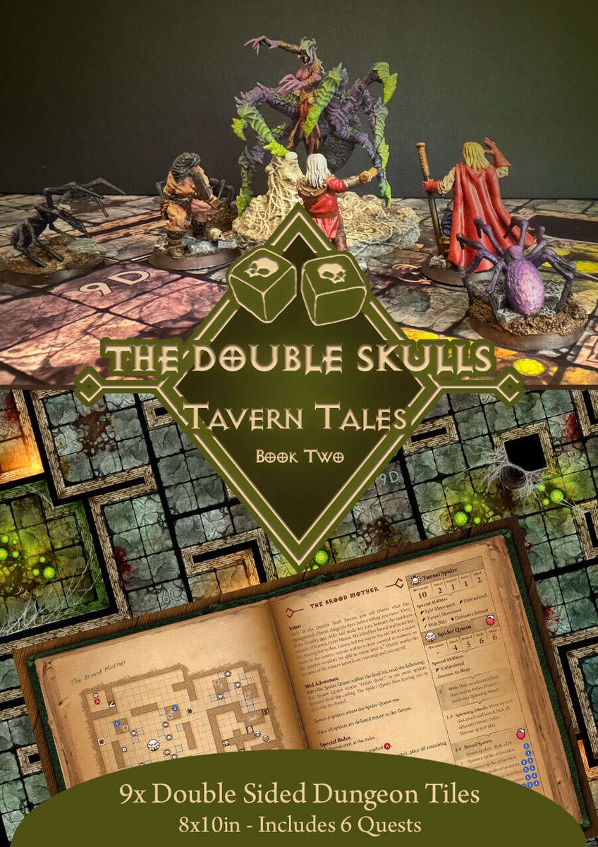 Check out <a href="/schofie404/">Ian Schofield</a> Ian Schofield's new quest book + amazing dungeon tiles for #HeroQuest! legacy.drivethrurpg.com/product/481075…