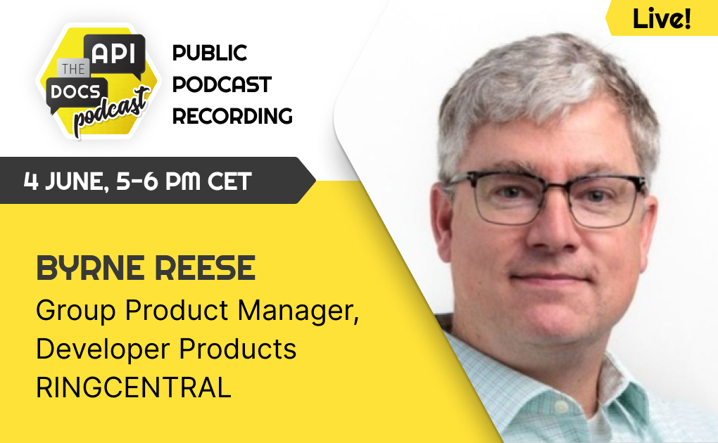APItheDocs's tweet image. 📯 Live interview with @byrnereese from @RingCentralDevs TODAY from 5 pm CEST / 11 am EST
Join us to learn about their #apidocumentation workflows and best practices, and get inspired by a fellow product and platform specialist!
Free signup here: ow.ly/evUx50S8649